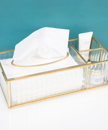 Premium Home Living Room Tissue Box – Glass Light Luxury Hotel/Restaurant Paper Towel Box, Multi-Functional Tissue Storage Box, European Style