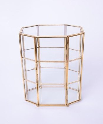 European Vintage 3 - Tier Glass Jewelry & Cosmetic Storage Display Rack: Princess - style Organizer for Jewelry, Watches and More