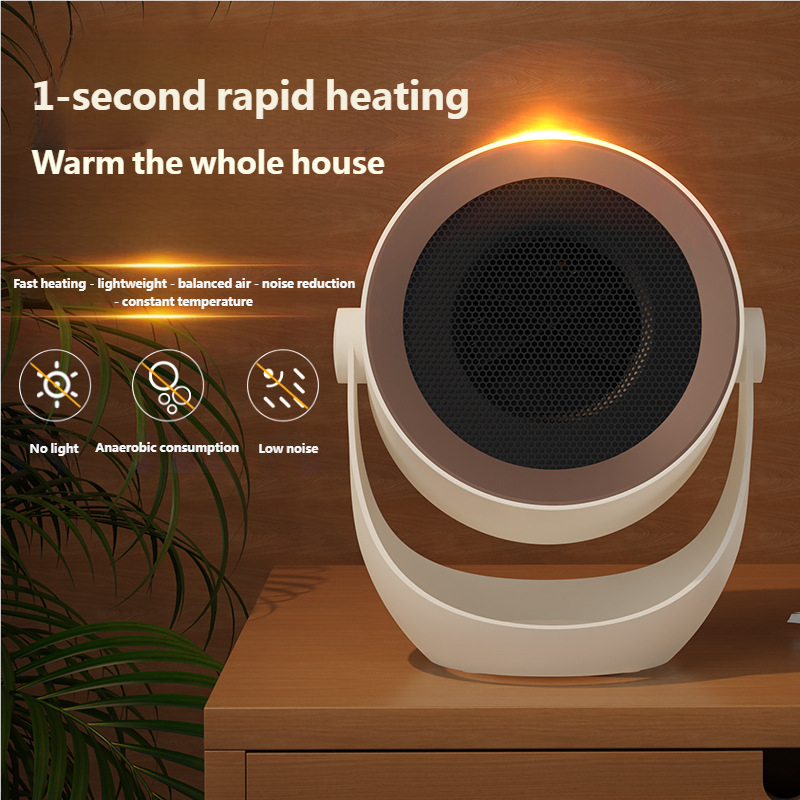 主图-2 (2) PTC heating desktop heater, small mini heater, portable home office electric heater tydmall