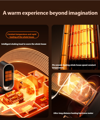 主图-5 (2) High-Power Home PTC Heater, Office Desktop Space Heater, Small Sun Warm Air Blower, Desktop Style tydmall