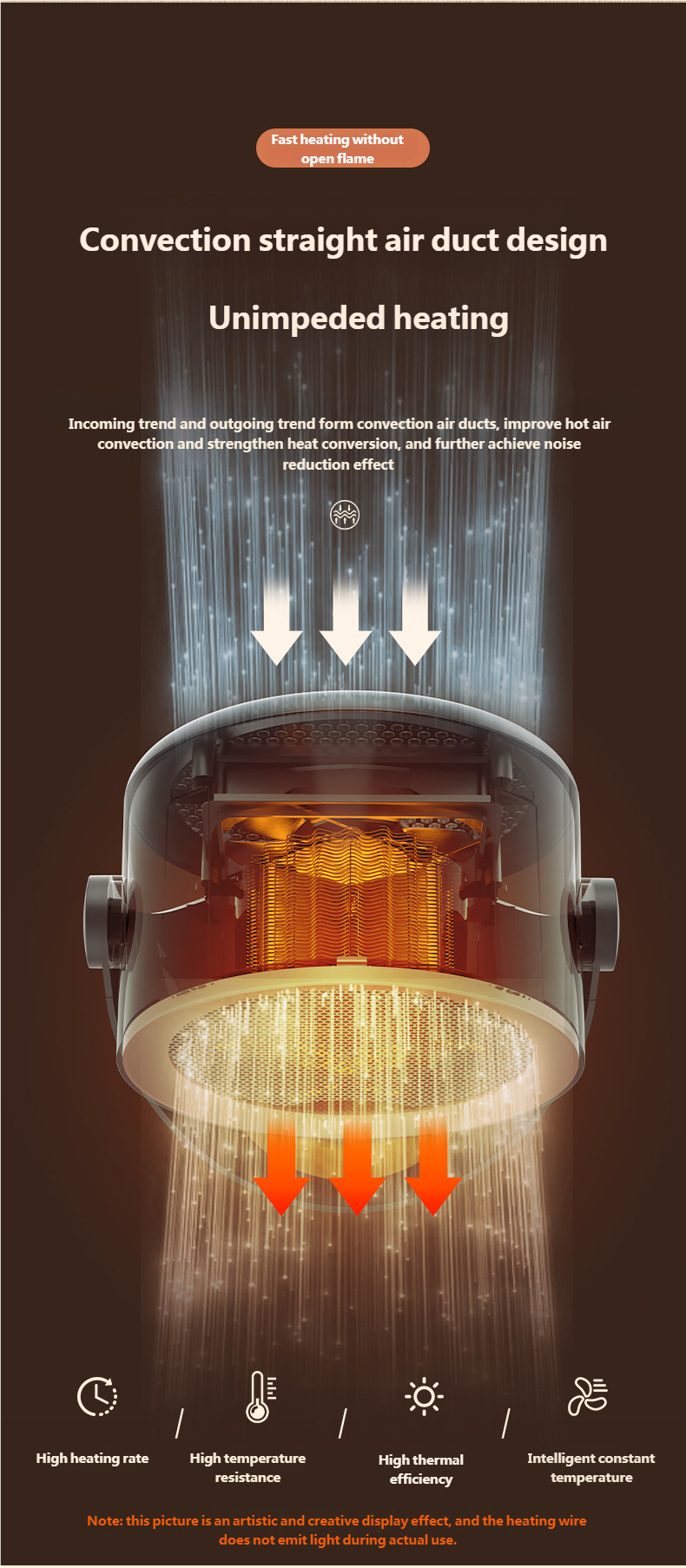 PTC heating desktop heater, small mini heater, portable home office electric heater – tydmall PTC heating desktop heater, small mini heater, portable home office electric heater tydmall