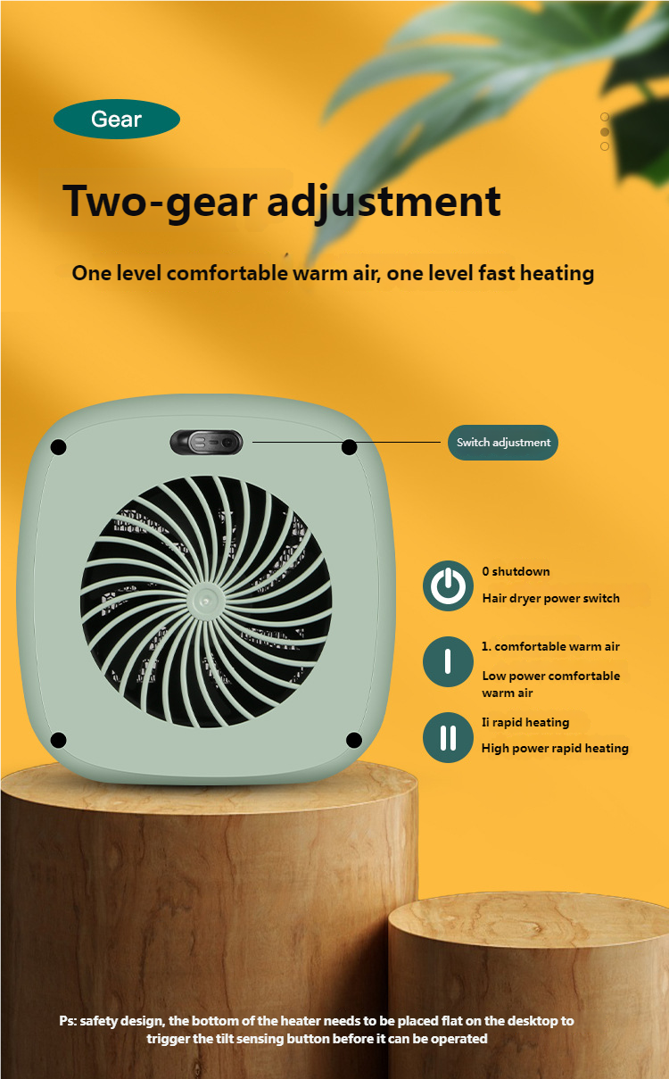 Indoor heater desktop household high-power PTC heating portable electric heater winter heater – tydmall Indoor heater desktop household high-power PTC heating portable electric heater winter heater tydmall