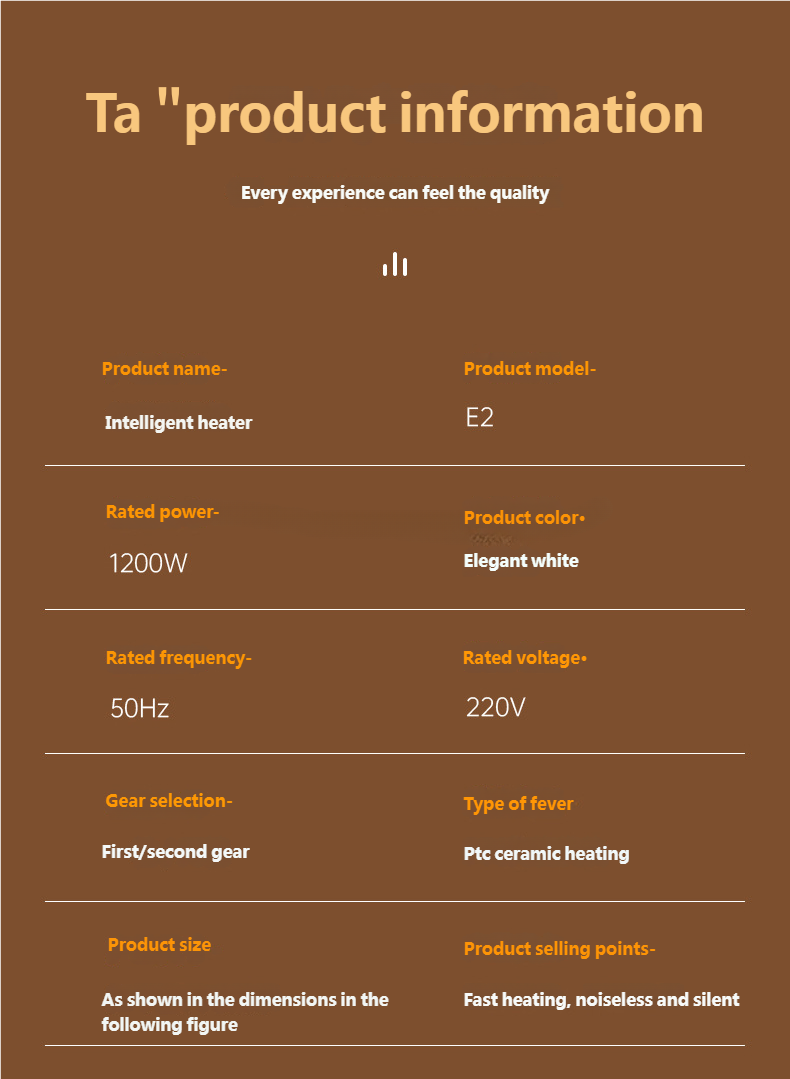 Desktop PTC Heating Mini Home Space Heater High-Power Electric Warm Air Blower – tydmall Desktop PTC Heating Mini Home Space Heater High-Power Electric Warm Air Blower tydmall