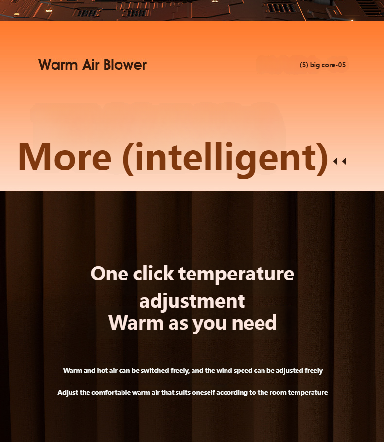 High-Power Home PTC Heater, Office Desktop Space Heater, Small Sun Warm Air Blower, Desktop Style – tydmall High-Power Home PTC Heater, Office Desktop Space Heater, Small Sun Warm Air Blower, Desktop Style tydmall