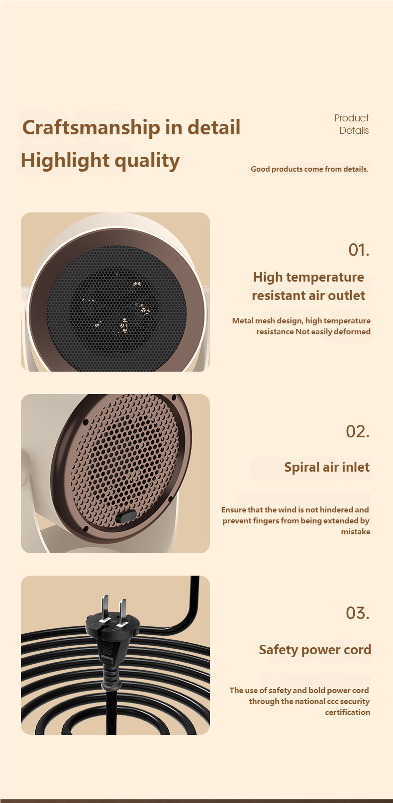 PTC heating desktop heater, small mini heater, portable home office electric heater – tydmall PTC heating desktop heater, small mini heater, portable home office electric heater tydmall