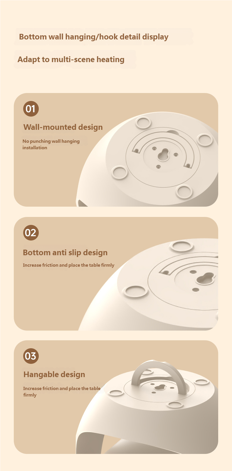 PTC heating desktop heater, small mini heater, portable home office electric heater – tydmall PTC heating desktop heater, small mini heater, portable home office electric heater tydmall