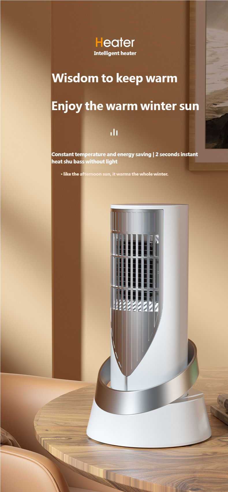 Desktop PTC Heating Mini Home Space Heater High-Power Electric Warm Air Blower – tydmall Desktop PTC Heating Mini Home Space Heater High-Power Electric Warm Air Blower tydmall