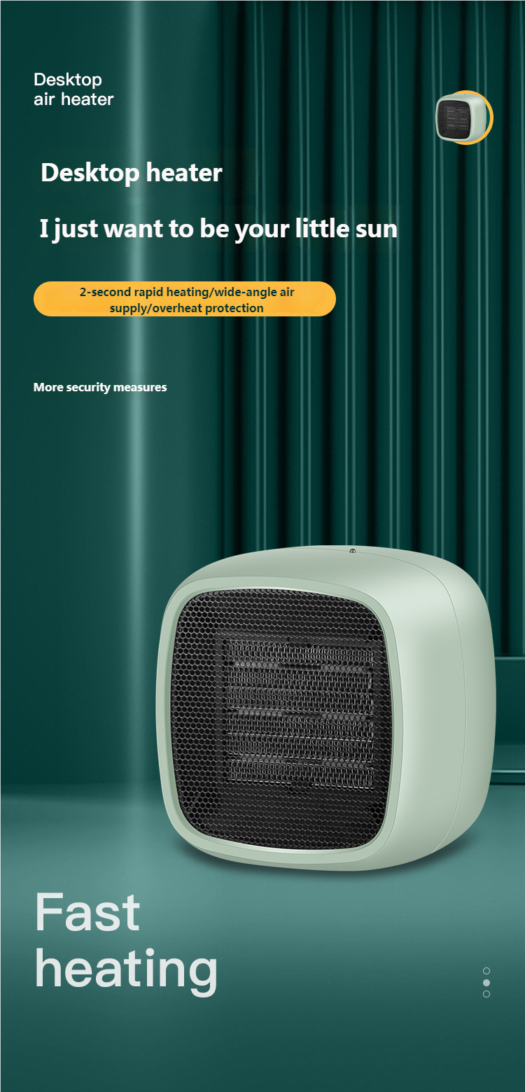 Indoor heater desktop household high-power PTC heating portable electric heater winter heater – tydmall Indoor heater desktop household high-power PTC heating portable electric heater winter heater tydmall