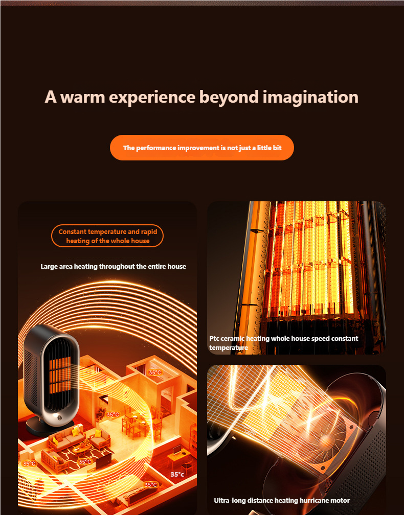 High-Power Home PTC Heater, Office Desktop Space Heater, Small Sun Warm Air Blower, Desktop Style – tydmall High-Power Home PTC Heater, Office Desktop Space Heater, Small Sun Warm Air Blower, Desktop Style tydmall