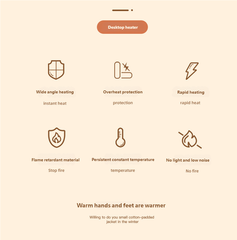 PTC heating desktop heater, small mini heater, portable home office electric heater – tydmall PTC heating desktop heater, small mini heater, portable home office electric heater tydmall